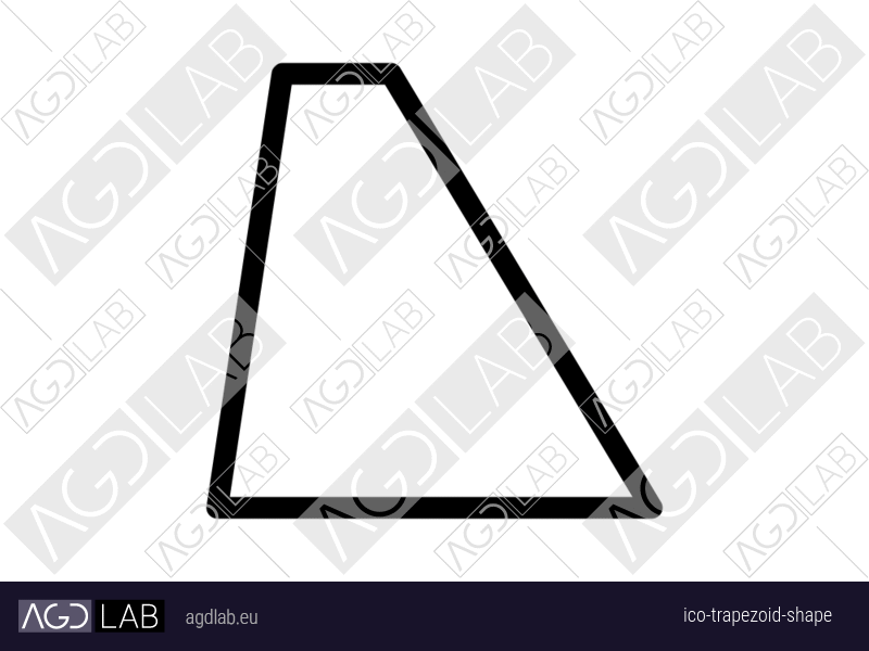 Trapezoid shape icon