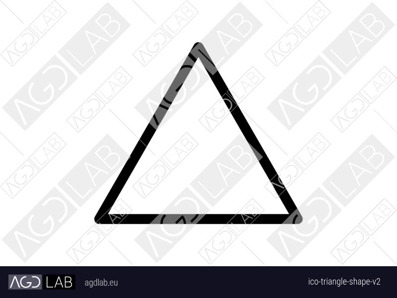 Triangle shape alternative version icon