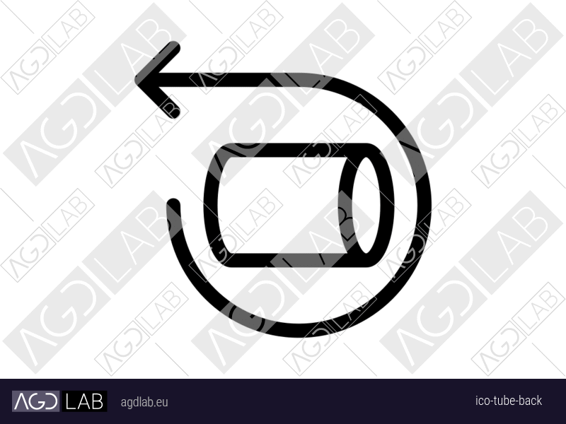 Tube back icon
