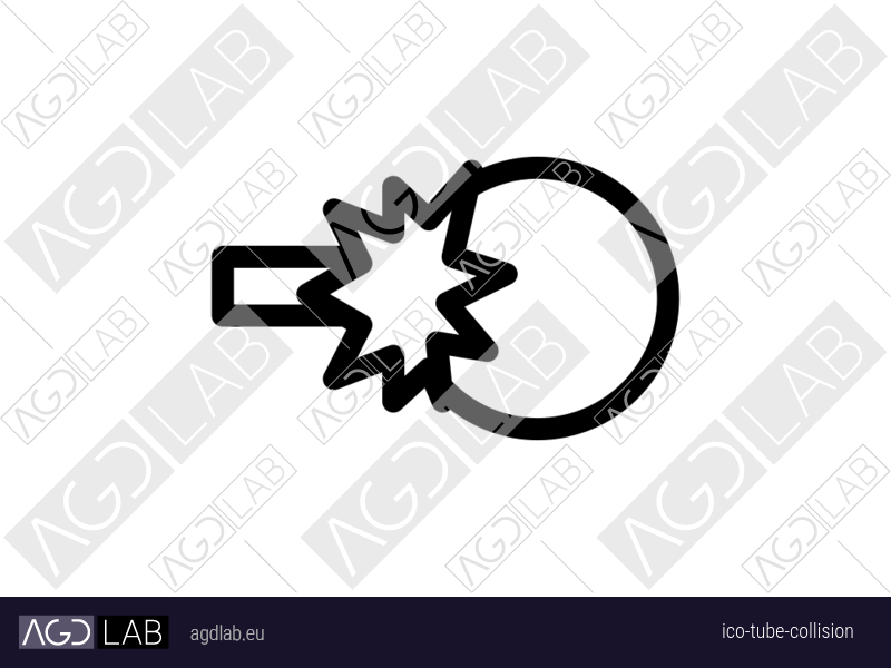 Tube collision icon