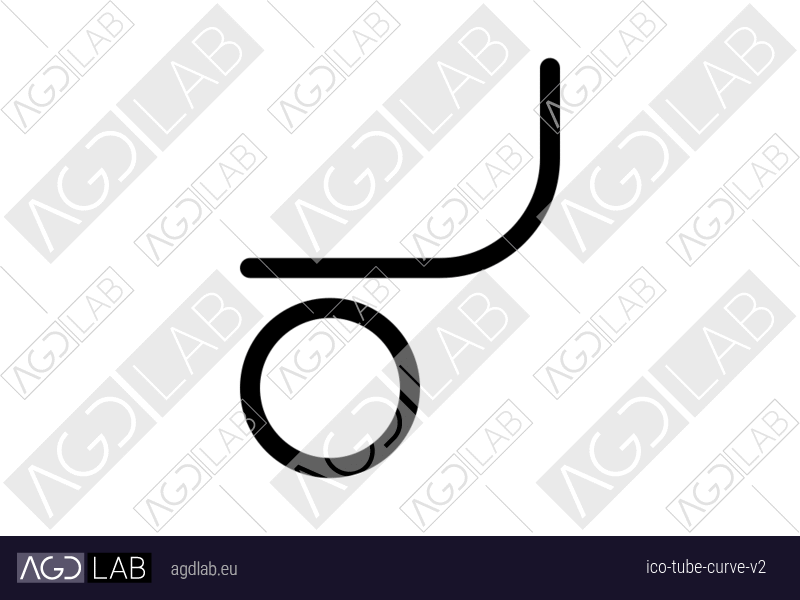 Tube curve alternative version icon