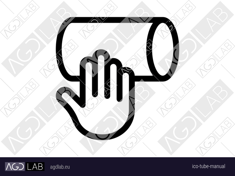 Tube manual icon