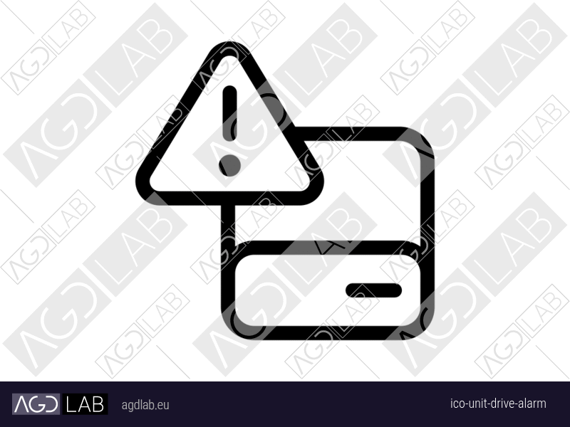 Unit drive alarm icon