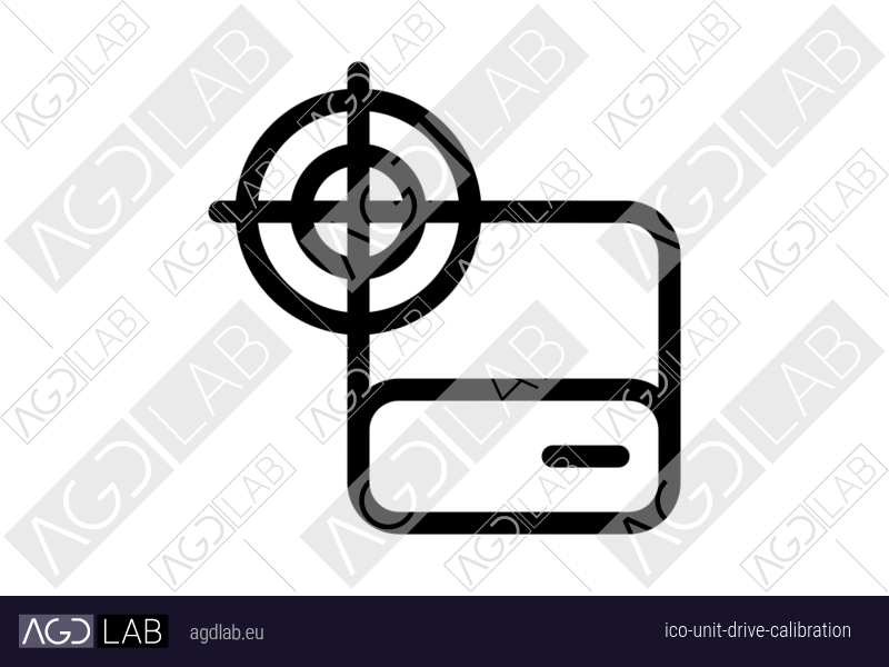 Unit drive calibration icon