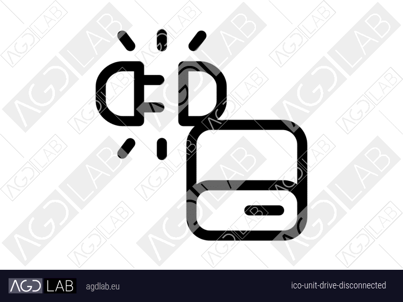 Unit drive disconnected icon