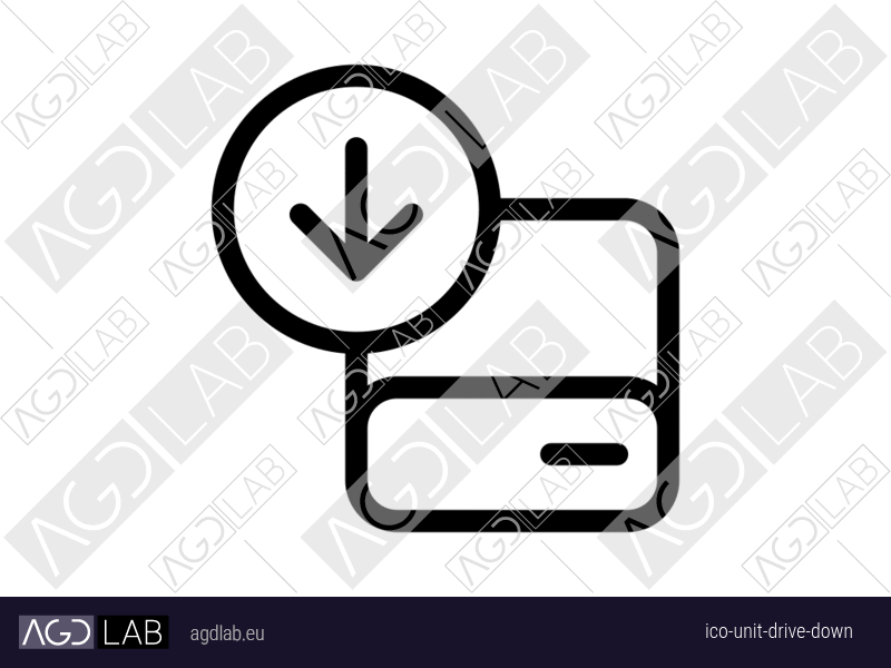 Unit drive down icon