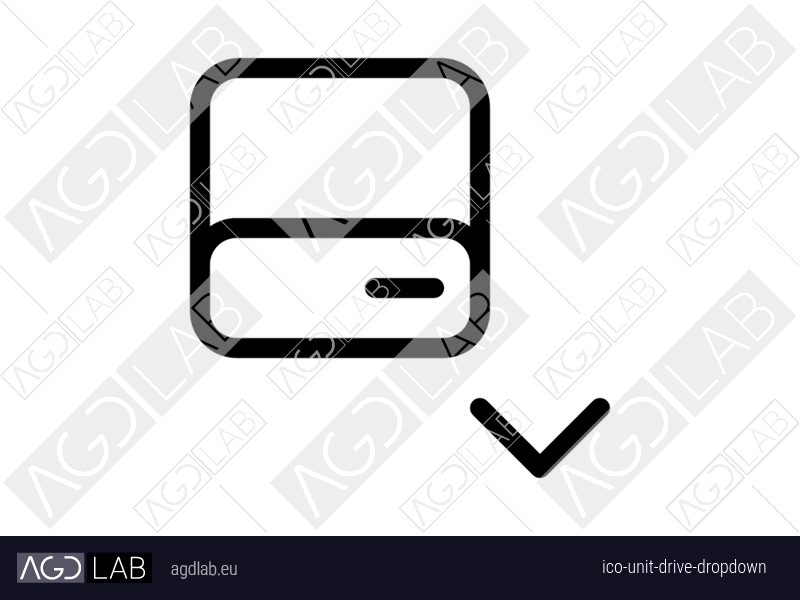 Unit drive dropdown icon