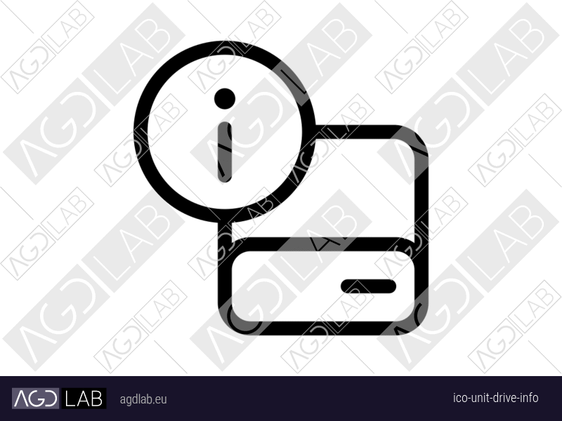 Unit drive info icon