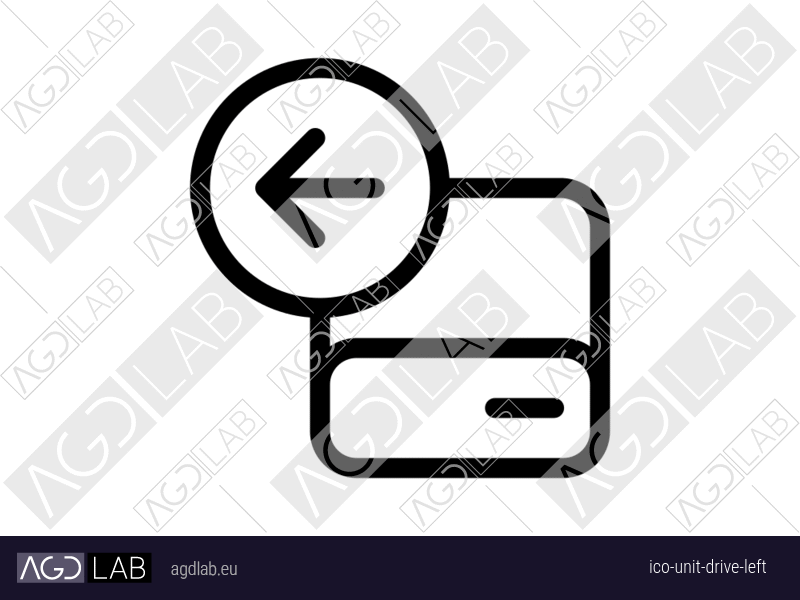 Unit drive left icon