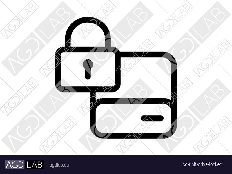 Unit drive locked icon