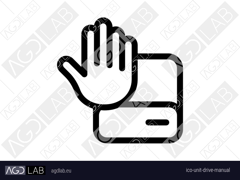 Unit drive manual icon