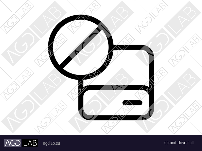 Unit drive null icon