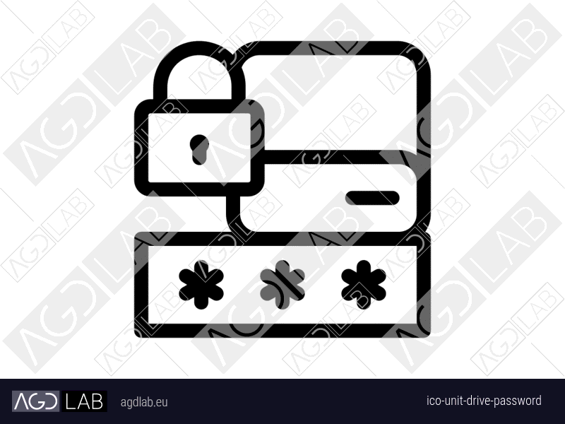Unit drive password icon