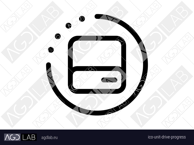 Unit drive progress icon