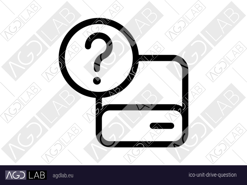 Unit drive question icon