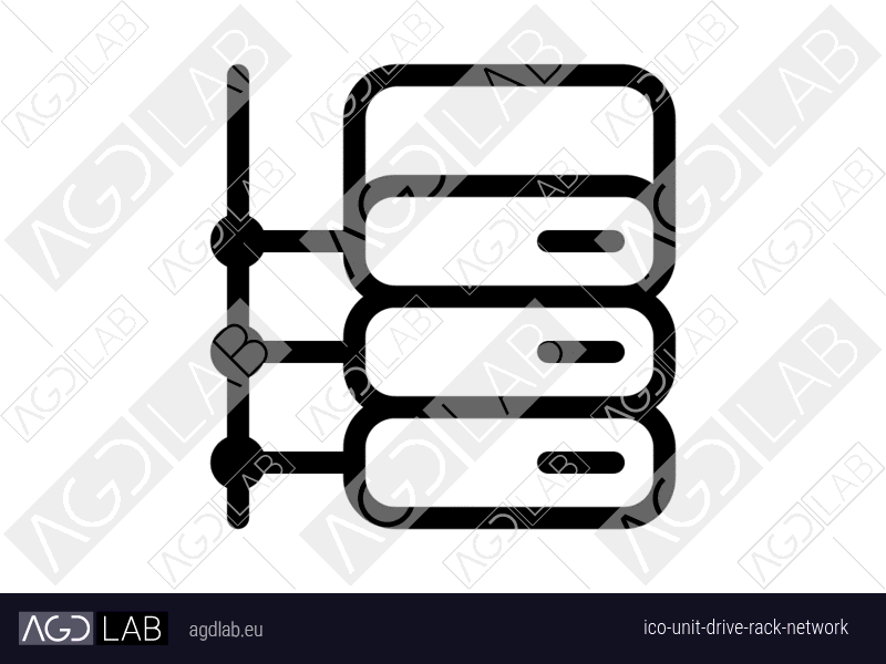 Unit drive rack network icon