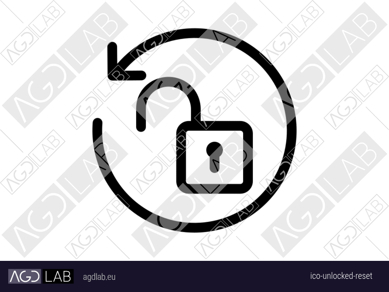 Unlocked reset icon
