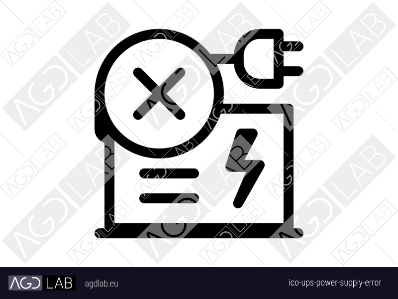 Ups power supply error icon