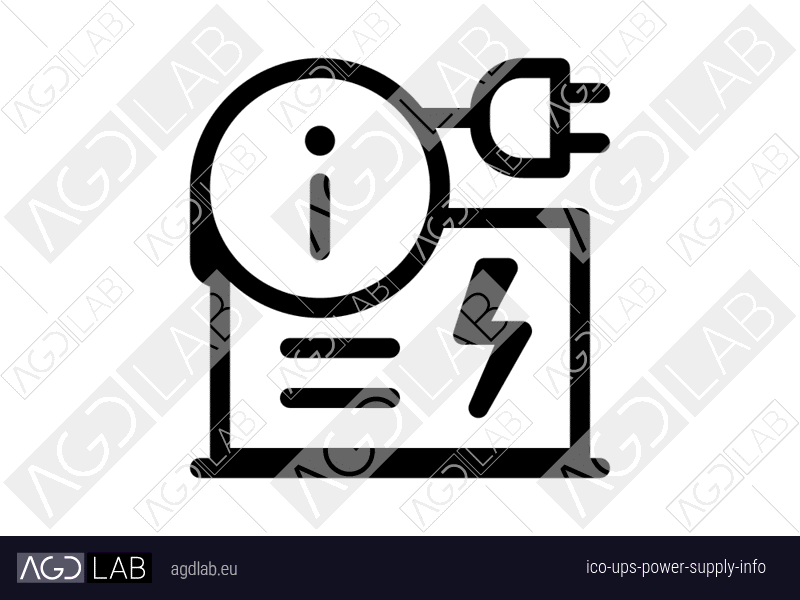 Ups power supply info icon