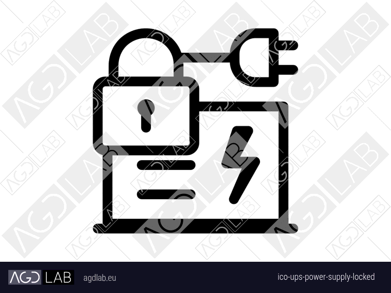Ups power supply locked icon