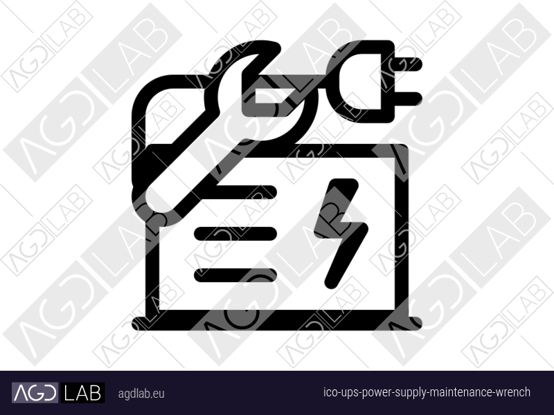 Ups power supply maintenance wrench icon