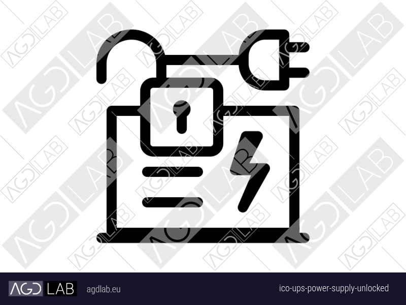 Ups power supply unlocked icon