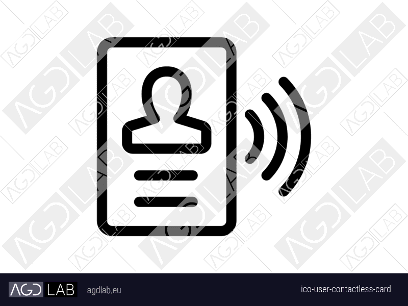 User contactless card icon