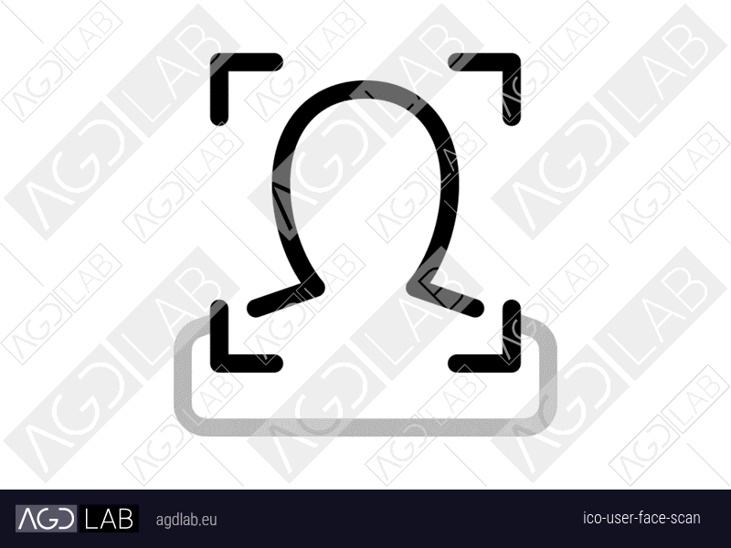 User face scan icon