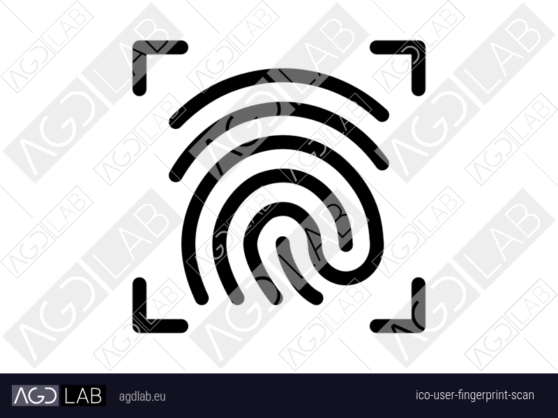 User fingerprint scan icon