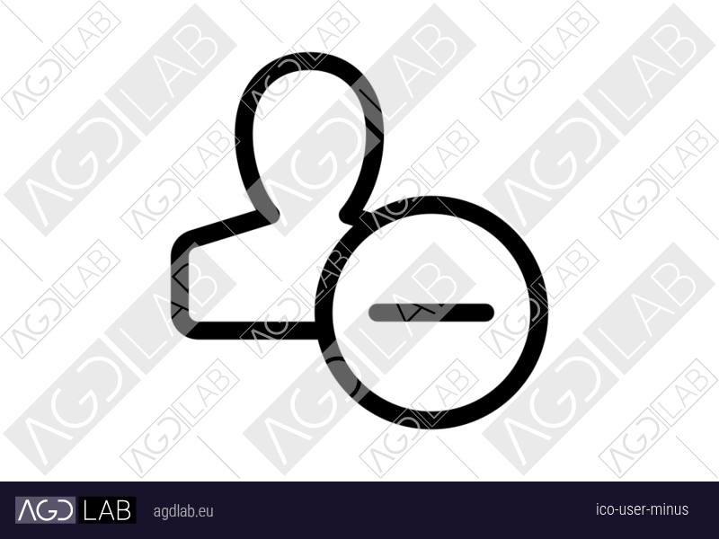 User minus icon