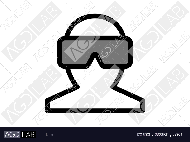 User protection glasses icon