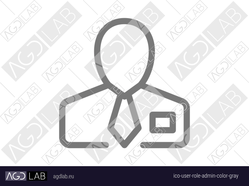 User role admin color gray icon