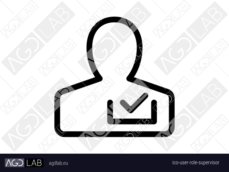 User role supervisor icon