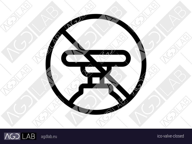 Valve closed icon