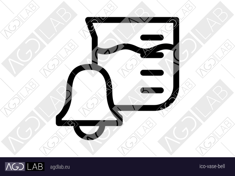 Vase bell icon