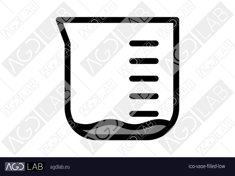 Vase filled low icon