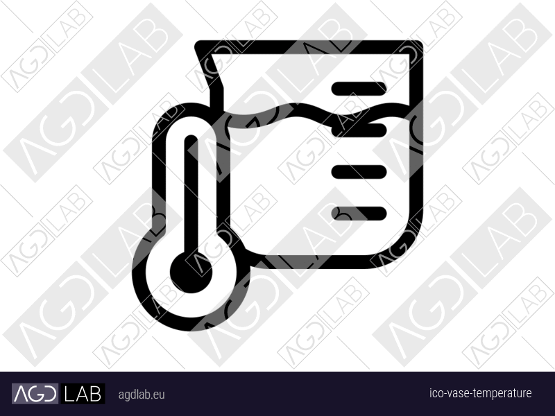 Vase temperature icon
