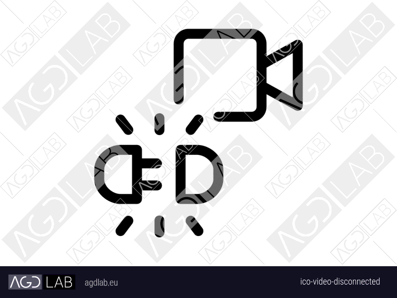 Video disconnected icon