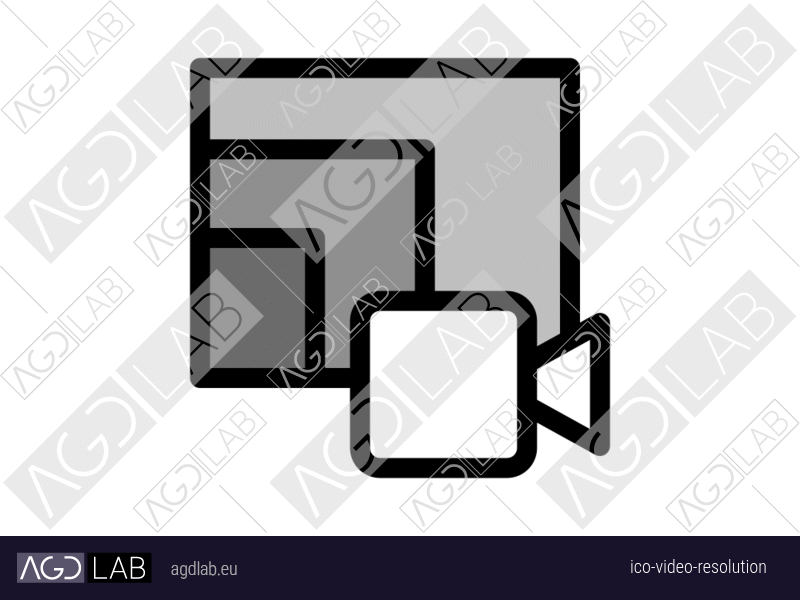Video resolution icon