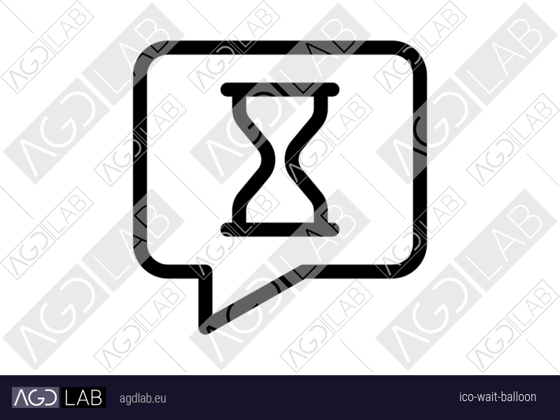 Wait balloon icon