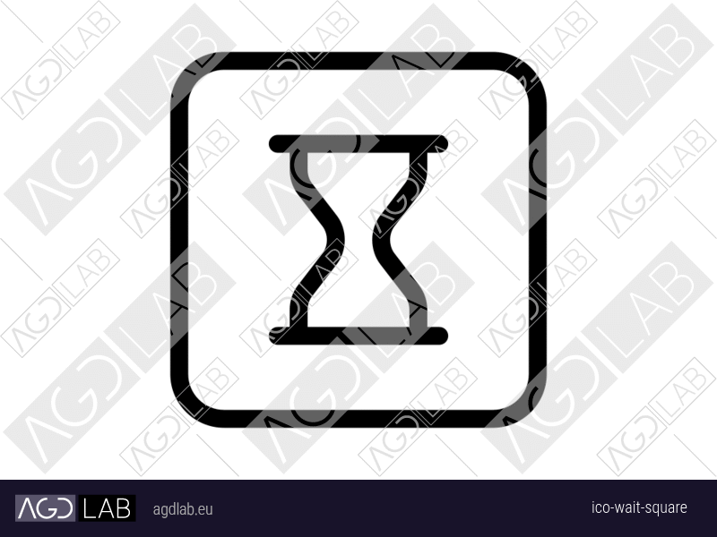 Wait square icon