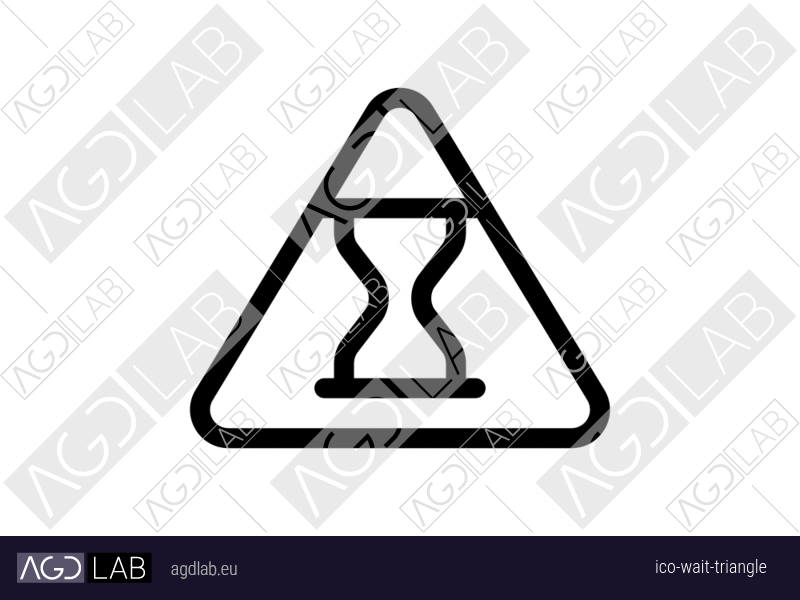 Wait triangle icon