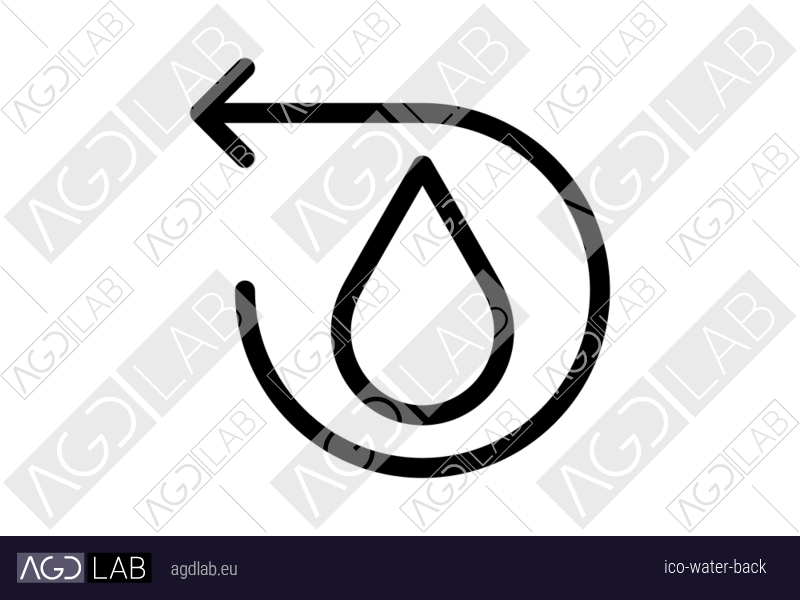 Water back icon