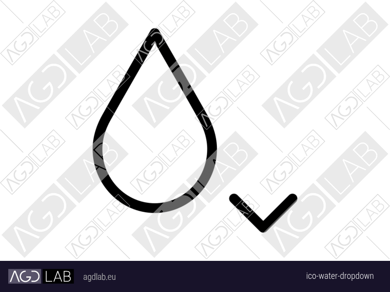 Water dropdown icon