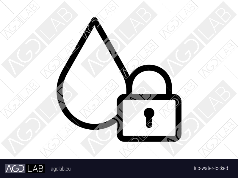 Water locked icon