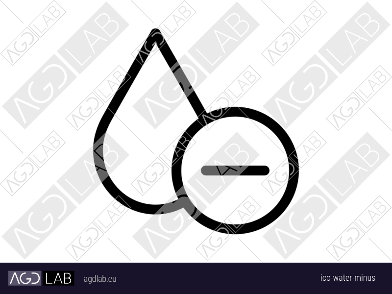 Water minus icon
