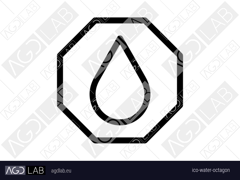 Water octagon icon