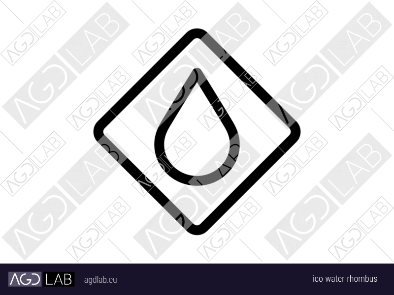 Water rhombus icon
