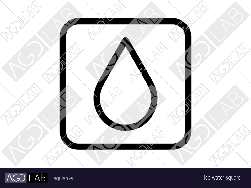 Water square icon