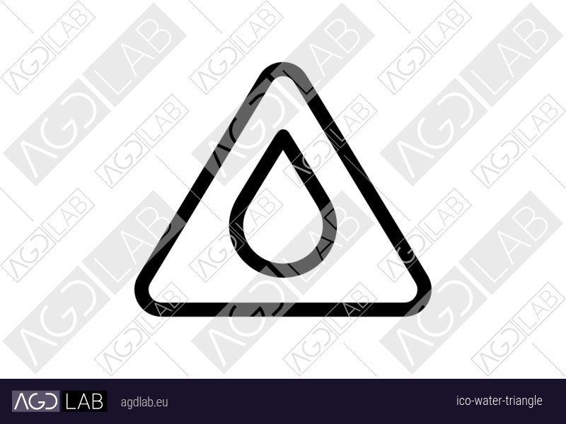 Water triangle icon